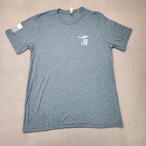 Nine Line Apparel T-Shirt Men's L Short Sleeve Blue American Flag USA Graphic